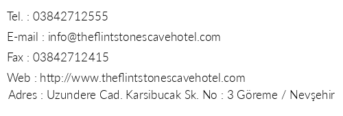 Holiday Cave Hotel telefon numaralar, faks, e-mail, posta adresi ve iletiim bilgileri